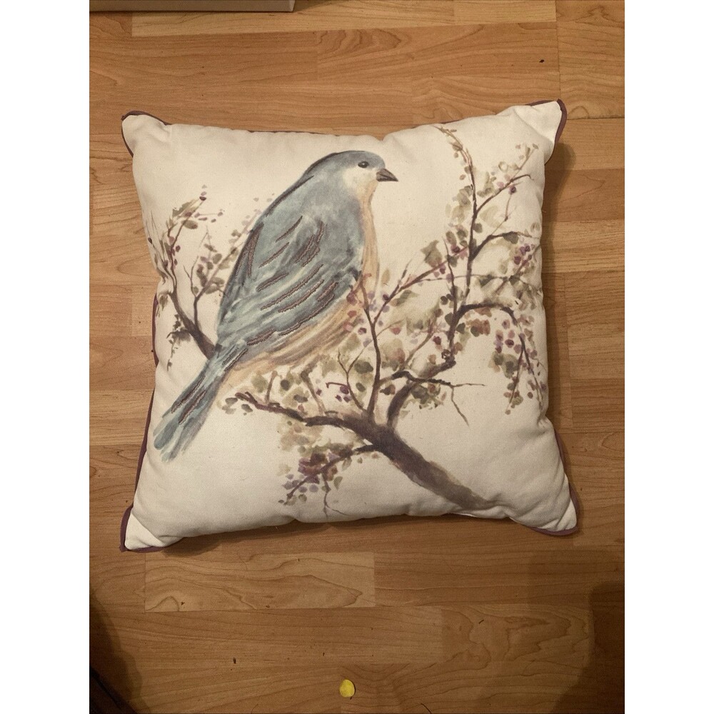 Beautiful Bluebird Throw Pillow By Spencer N Spring Approx 20x20
